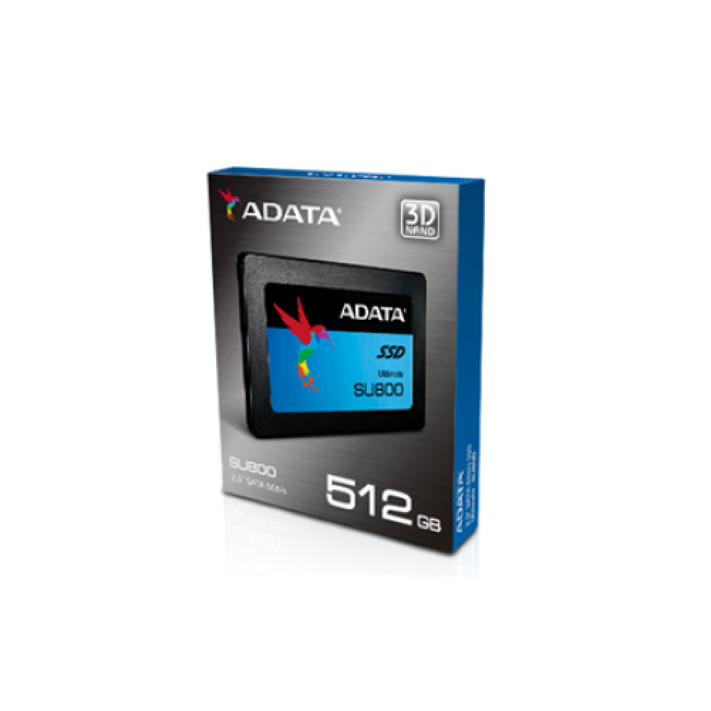 ADATA , Ultimate SU800 , 512 GB , SSD form factor 2.5 , Solid-state drive interface SATA , Read speed 560 MB/s , Write speed 520 MB/s