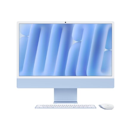 Apple iMac 24” 4.5K Retina, Apple M4 10C CPU, 10C GPU/16GB/256GB SSD/Blue/RUS , Apple