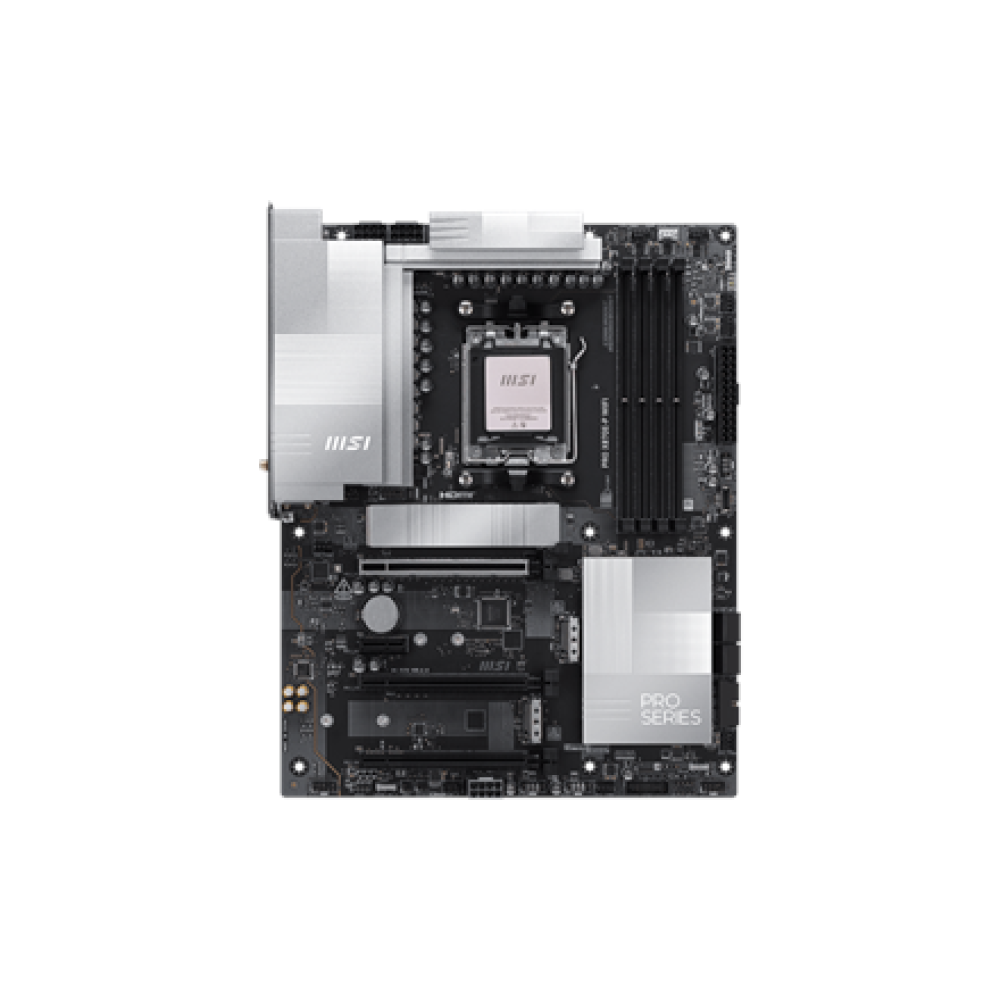 MSI PRO X870E-P WIFI , Processor family AMD , Processor socket AM5 , DDR5 UDIMM , Supported hard disk drive interfaces SATA, M.2 , Number of SATA connectors 4