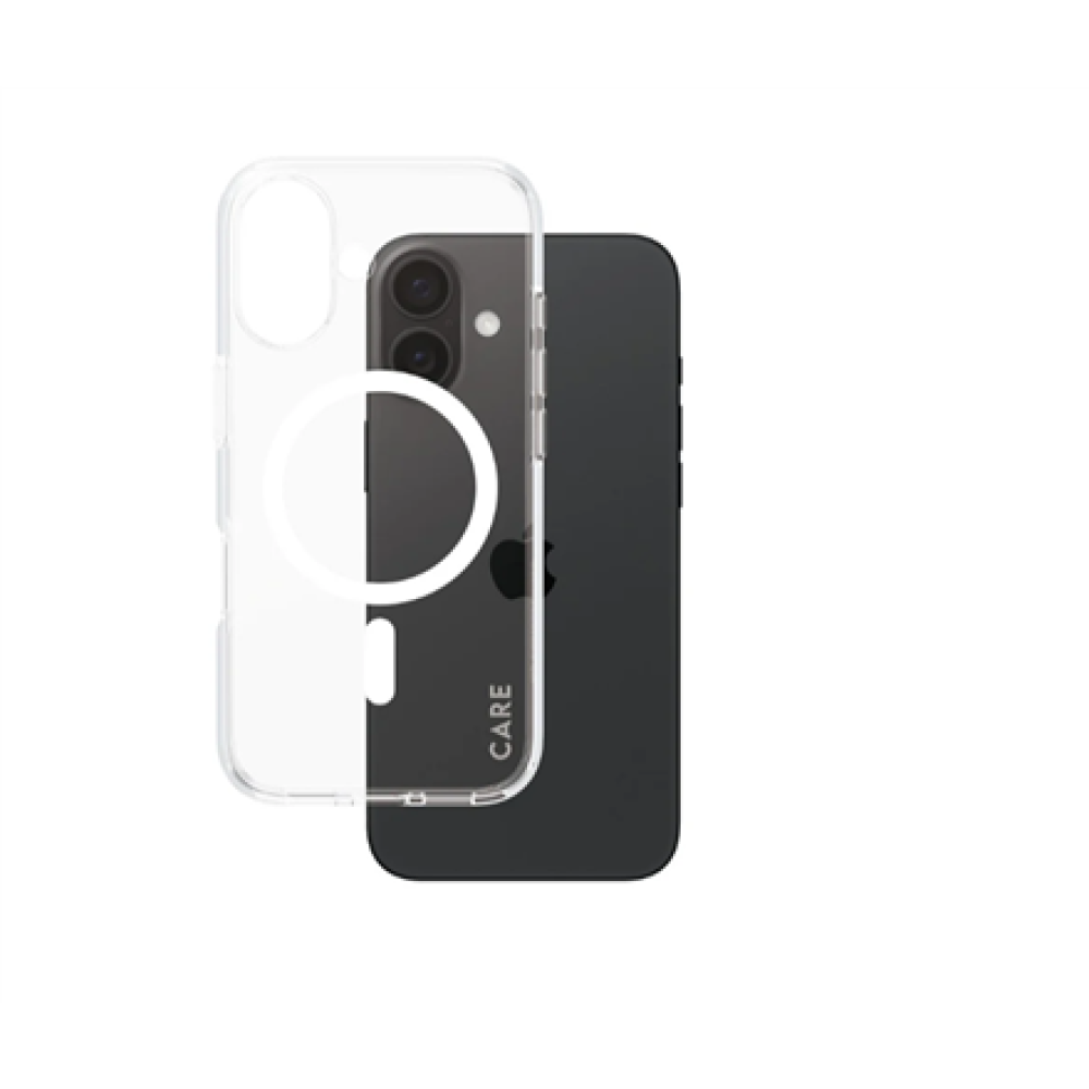 CARE Flagship Case , Back cover , Apple , iPhone 16 , Recycled plastic , White , MagSafe