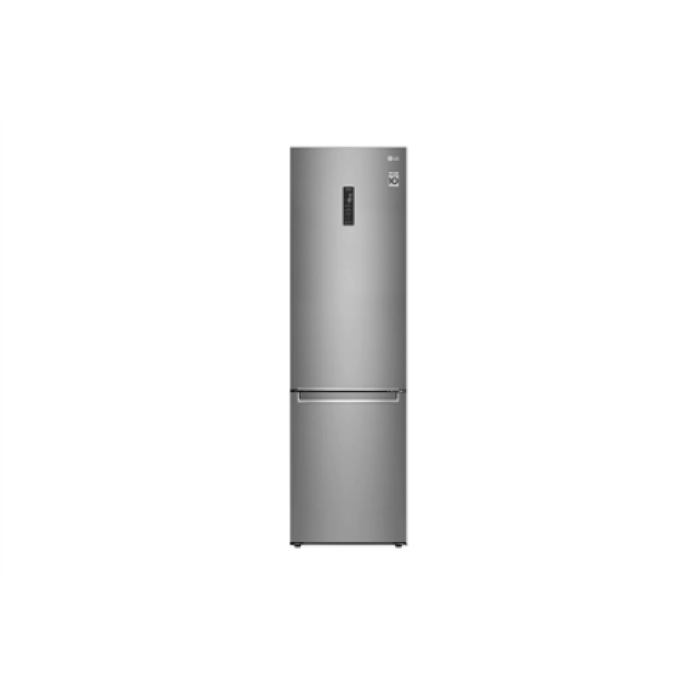 LG Refrigerator GBB72SAUGN Energy efficiency class D, Free standing, Combi, Height 203 cm, Fridge net capacity 233 L, Freezer net capacity 107 L, Display, 35 dB, Platinum Silver