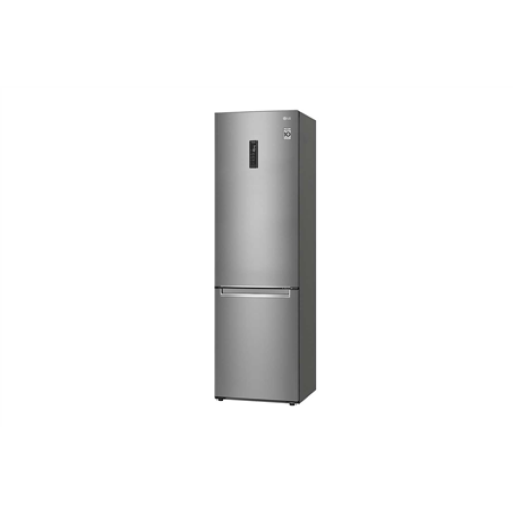 LG Refrigerator GBB72SAUGN Energy efficiency class D, Free standing, Combi, Height 203 cm, Fridge net capacity 233 L, Freezer net capacity 107 L, Display, 35 dB, Platinum Silver