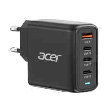 Acer 100W PD GaN Charger, 3 x USB C and 1 x USB A, EU Plug, 100W USB-C cable, Black, Retail Pack Acer 100W PD GaN Charger, 3 x USB C and 1 x USB A, EU Plug, 100W USB-C cable, Black, Retail Pack
