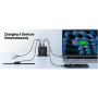 Acer 100W PD GaN Charger, 3 x USB C and 1 x USB A, EU Plug, 100W USB-C cable, Black, Retail Pack