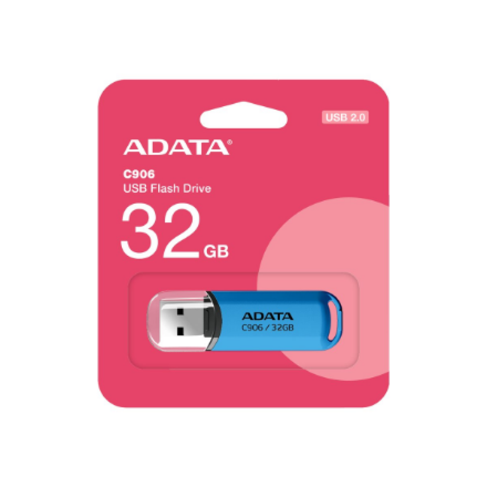 ADATA , USB Flash Drive , C906 , 32 GB , USB 2.0 , Blue