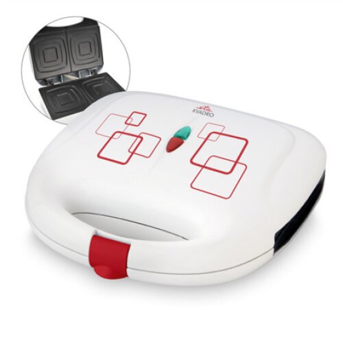 ETA , Sandwich maker , Kvadro ETA415390000 , 700 W , Number of plates 1 , Number of pastry 2 , White