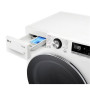 LG Washing machine , F2WR708S3W , Energy efficiency class A , Front loading , Washing capacity 8 kg , 1200 RPM , Depth 48 cm , Width 60 cm , Display , LED , Steam function , Direct drive , Wi-Fi , White