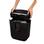 Fellowes Shredder M-7C Black, 14 L, Paper shredding, Credit cards shredding, Paper handling standard/output Shreds 7 sheets per pass into 4x35mm cross-cut particles (Security Level P-4), Traditional