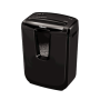 Fellowes Shredder M-7C Black, 14 L, Paper shredding, Credit cards shredding, Paper handling standard/output Shreds 7 sheets per pass into 4x35mm cross-cut particles (Security Level P-4), Traditional