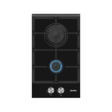 Simfer , Hob , H3.201.TGRSP , Gas on glass , Number of burners/cooking zones 2 , Rotary knobs , Black Simfer , Hob , H3.201.TGRSP , Gas on glass , Number of burners/cooking zones 2 , Rotary knobs , Black