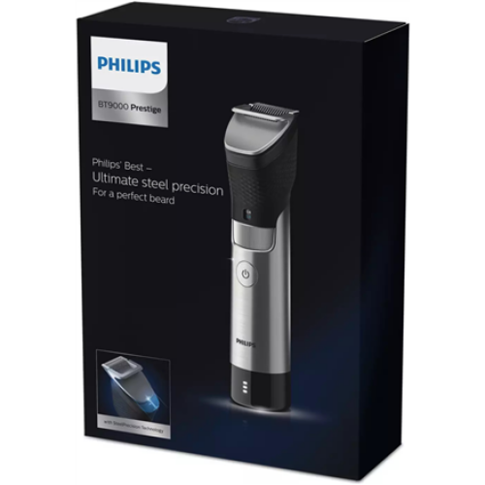 Philips , Beard Trimmer , BT9810/15 , Cordless and corded , Number of length steps 30 , Step precise 0.4 mm , Black/Silver