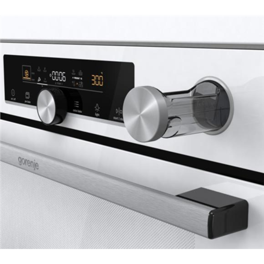 Gorenje Oven , BPSA6747A08WG , 77 L , Electric , AquaClean , Mechanical control , Steam function , Height 59.5 cm , Width 59.5 cm , White