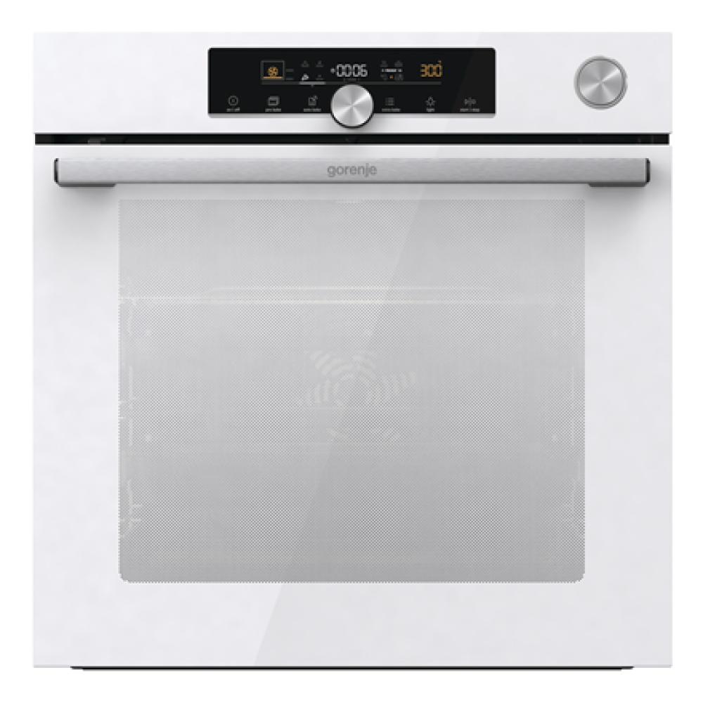 Gorenje Oven , BPSA6747A08WG , 77 L , Electric , AquaClean , Mechanical control , Steam function , Height 59.5 cm , Width 59.5 cm , White