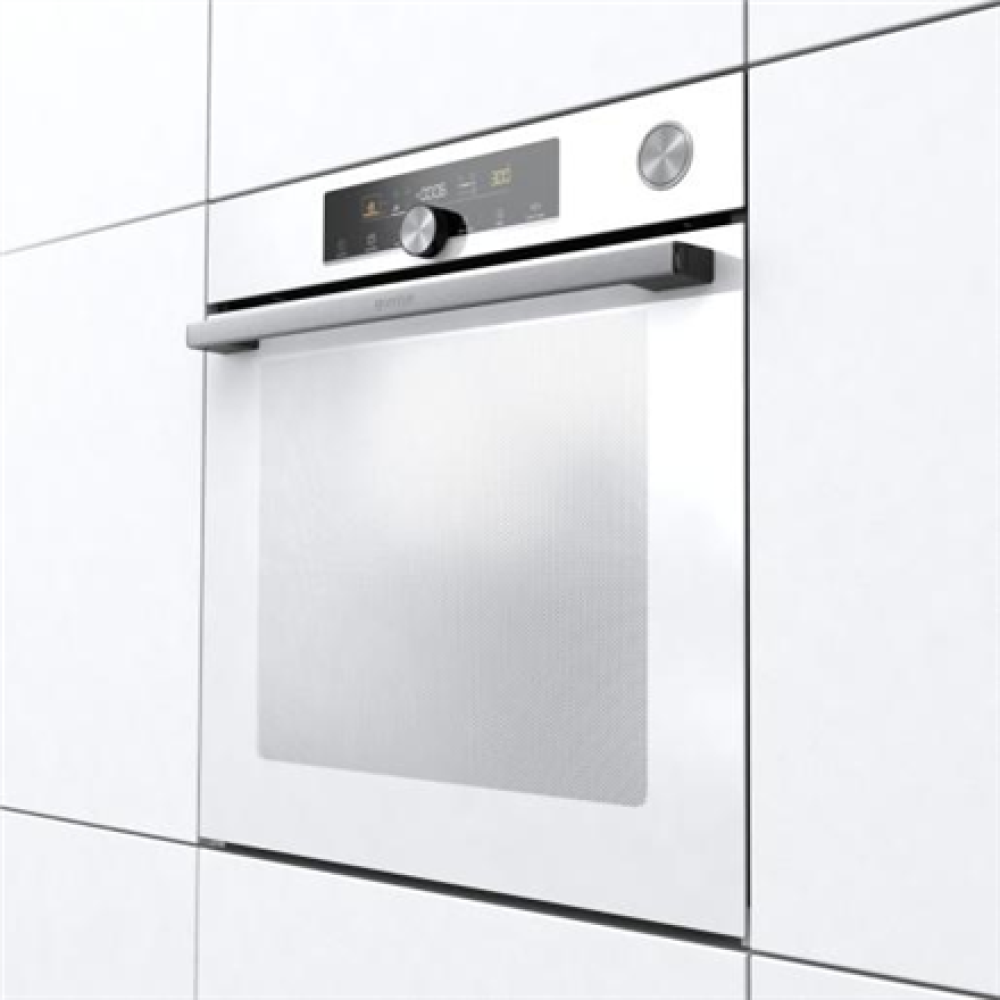 Gorenje Oven , BPSA6747A08WG , 77 L , Electric , AquaClean , Mechanical control , Steam function , Height 59.5 cm , Width 59.5 cm , White