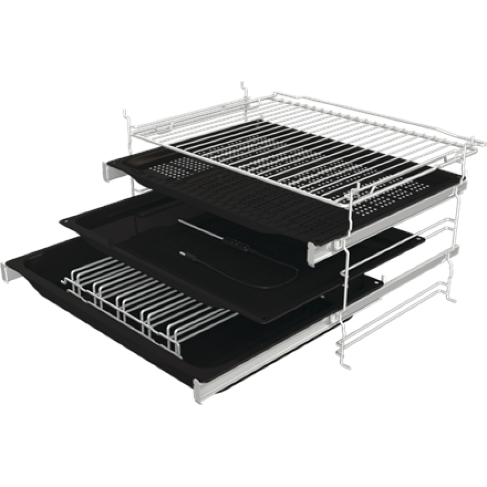 Gorenje Oven , BPSA6747A08WG , 77 L , Electric , AquaClean , Mechanical control , Steam function , Height 59.5 cm , Width 59.5 cm , White