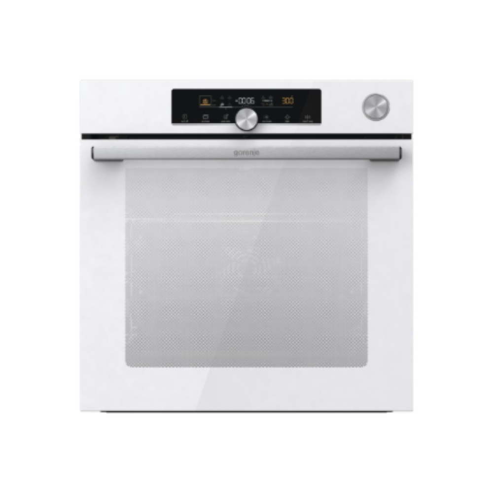 Gorenje Oven , BPSA6747A08WG , 77 L , Electric , AquaClean , Mechanical control , Steam function , Height 59.5 cm , Width 59.5 cm , White