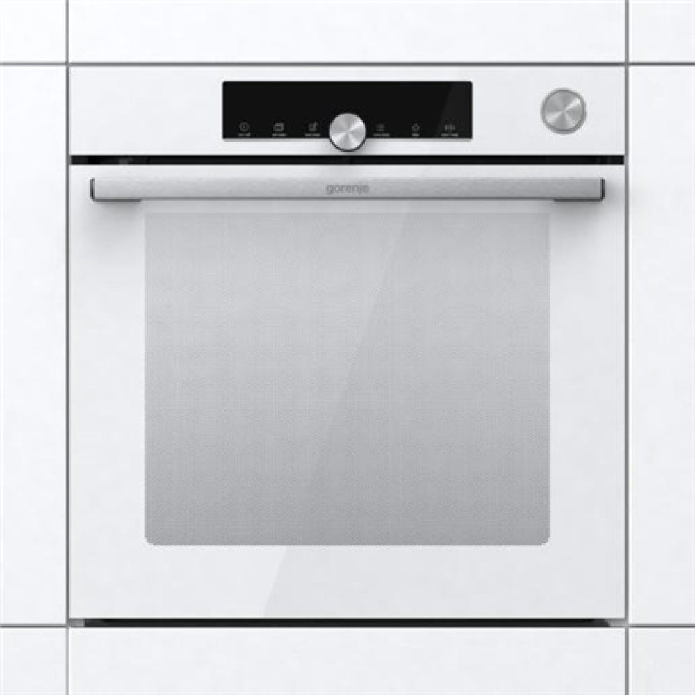 Gorenje Oven , BPSA6747A08WG , 77 L , Electric , AquaClean , Mechanical control , Steam function , Height 59.5 cm , Width 59.5 cm , White