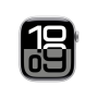 Apple Watch Series 10 , Smart watch , GPS (satellite) , Always-On Retina display , Waterproof , Silver
