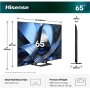 Hisense ULED MiniLED TV , 65U7SE , 65 , Smart TV , VIDAA OS , UHD , Black