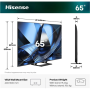 Hisense ULED MiniLED TV , 65U7SE , 65 , Smart TV , VIDAA OS , UHD , Black