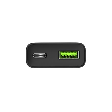 Natec Ribera USB Charger Gan Slim USB 1X USB-A + 1X USB-C 20W , NUC-2377