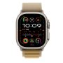 Apple Smart watch , GPS (satellite) , Always-On Retina display , 49mm , Natural Titanium