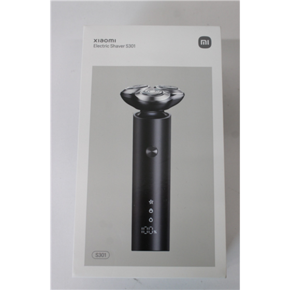 SALE OUT. Xiaomi Electric Shaver S301 EU , Xiaomi Shaver EU , S301 , Operating time (max) 90 min , Wet & Dry , Black , UNPACKED, SMALL SCRATHED ON CORPUS , Warranty 24 month(s)