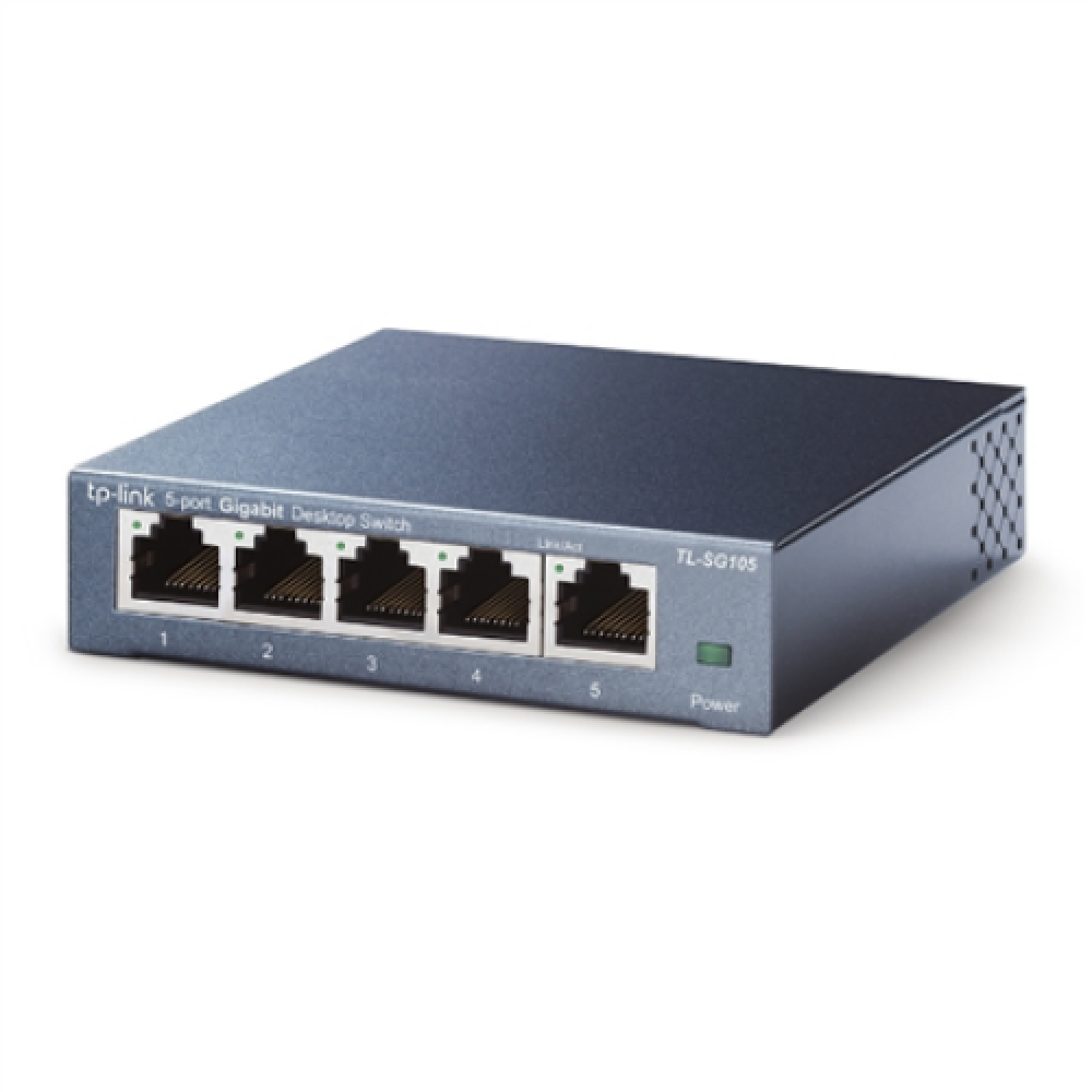 TP-LINK , Switch , TL-SG105 , Unmanaged , Desktop , Gigabit Ethernet (copper) ports quantity 5 , Power supply type External , 24 month(s)