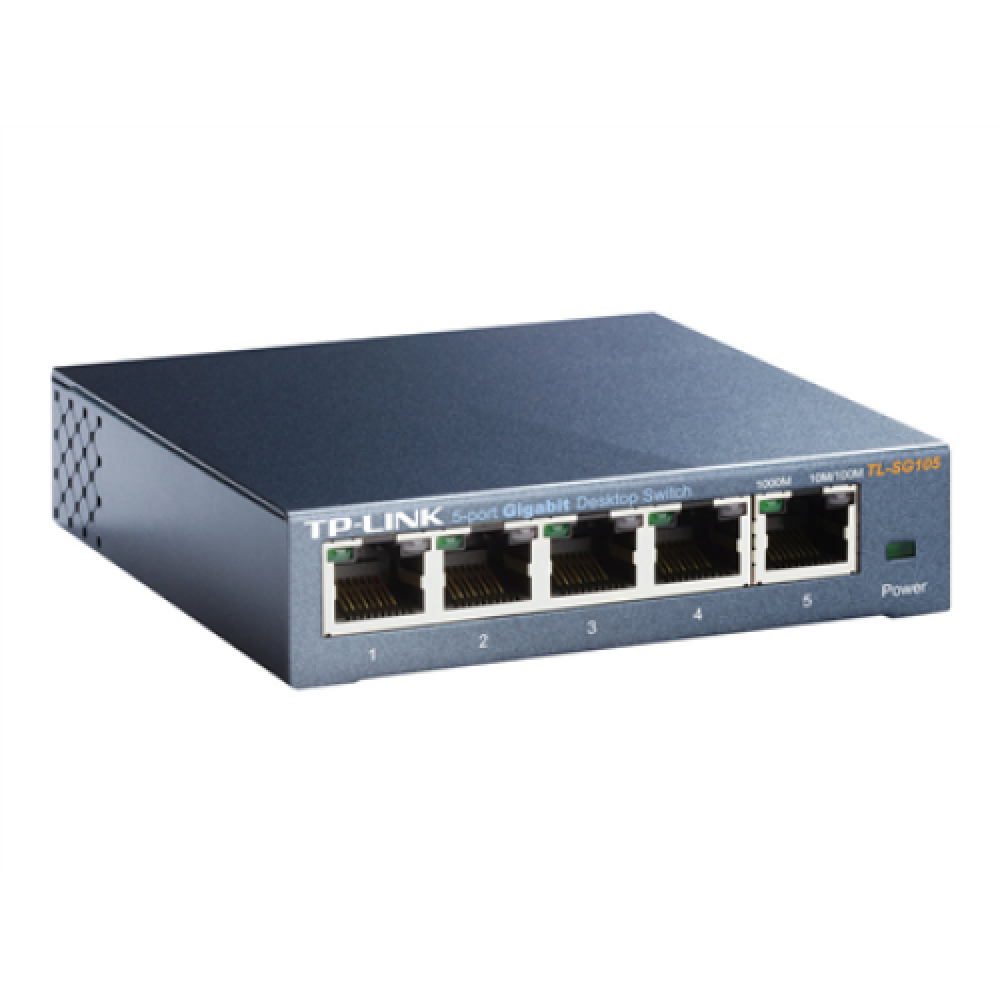 TP-LINK , Switch , TL-SG105 , Unmanaged , Desktop , Gigabit Ethernet (copper) ports quantity 5 , Power supply type External , 24 month(s)