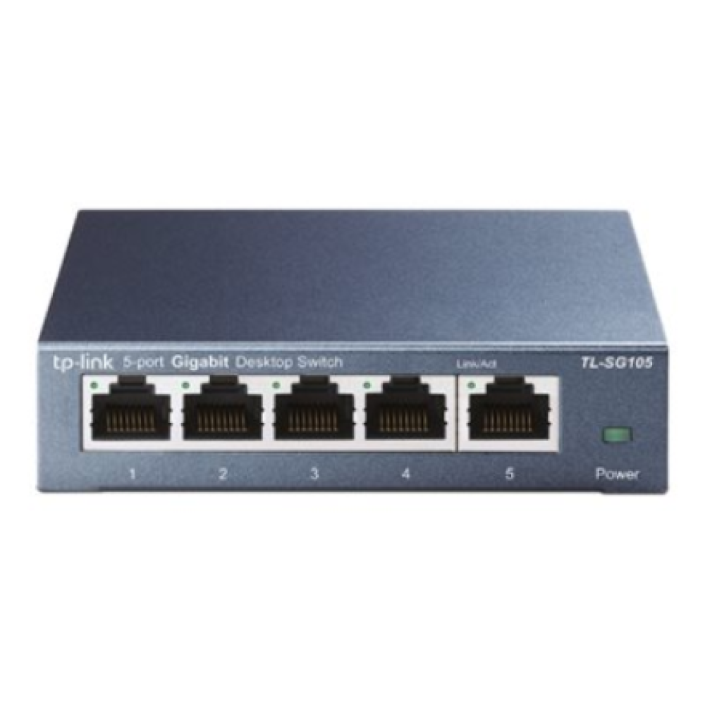TP-LINK , Switch , TL-SG105 , Unmanaged , Desktop , Gigabit Ethernet (copper) ports quantity 5 , Power supply type External , 24 month(s)