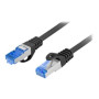 Lanberg , Patchcord Cat.6A S/FTP LSZH CCA , PCF6A-10CC-0300-BK , 3 m , Black