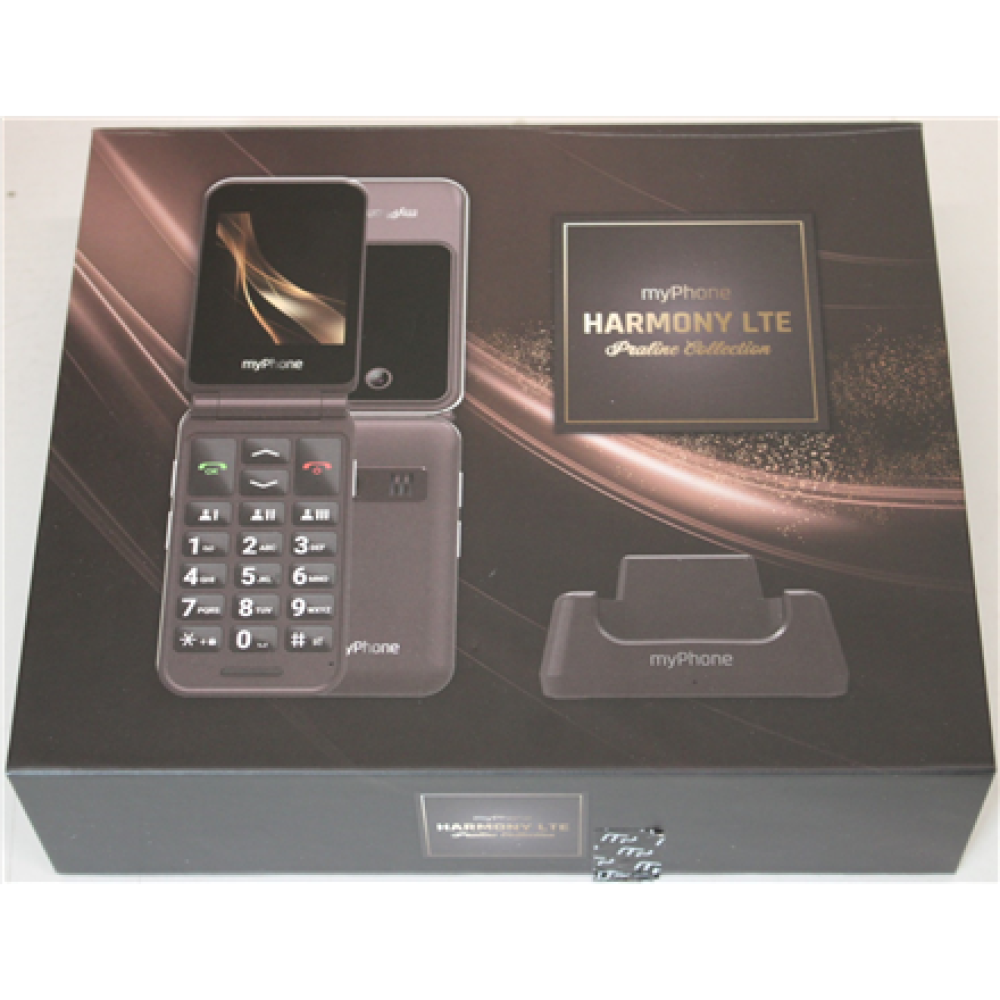 SALE OUT. myPhone Harmony LTE Praline Collection (Chocolate) Nano SIM 2.8 IPS 380x240/128MB/48MB RAM/SD Card/4G LTE , myPhone Harmony LTE Praline Collection , Brown , 2.8+1.44 , IPS , 48 MB , 128 MB , Single SIM , MicroSD , Bluetooth , 5.1 , Main camera r