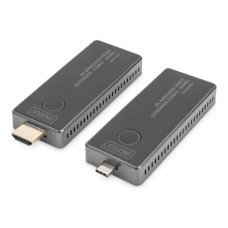 Digitus , 4K Wireless Video Extender, 30 m (USB-C - HDMI) , DS-55324 , Black/Silver