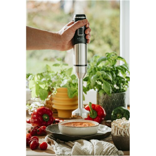 Adler , Hand Blender , AD 4628 , Hand Blender , 1900 W , Number of speeds 1 , Turbo mode , Ice crushing , Stainless Steel/Black