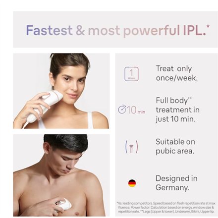 Braun , IPL Epilator , PL7147 Skin i·expert , Number of power levels 10 , White/Pink