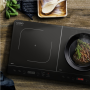 Caso , Touch 3500 , Hob , Induction , Number of burners/cooking zones 2 , Touch control , Timer , Black , Display