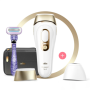Braun Epilator PL5147 Silk-expert Pro 5 IPL Bulb lifetime (flashes) 400.000 Number of power levels 10 White/Gold