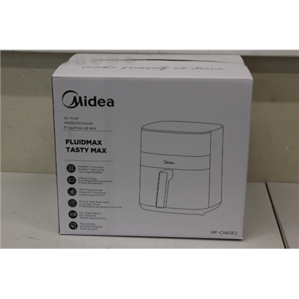 SALE OUT. Midea MF-CN65E Air fryer digital, 6.5L, Black , Midea Air fryer , MF-CN65E , Power 1700 W , Capacity 6.5 L , Black , DEMO