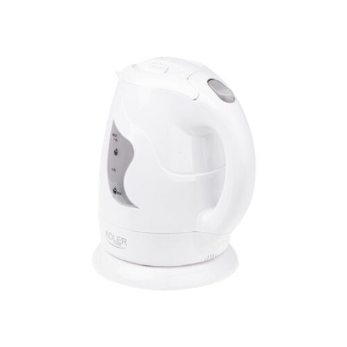 Adler , Kettle , AD 08 , Standard , 850 W , 1 L , Plastic , 360° rotational base , White