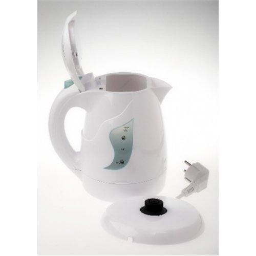 Adler , Kettle , AD 08 , Standard , 850 W , 1 L , Plastic , 360° rotational base , White