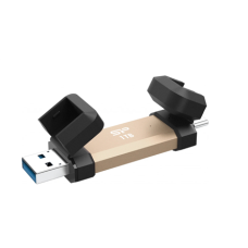Silicon Power DS72 , 1000 GB , USB Type-A and USB Type-C 3.2 Gen 2 , Gold