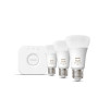 Philips Hue , HueWCA Starter Kit 3pcs, Bridge , E27 , 11 W , White and colored light, 2000K-6500K +16 million colors , Bluetooth and Zigbee