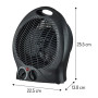 Adler Heater , AD 7761 , Fan Heater , 2000 W , Number of power levels 2 , Black