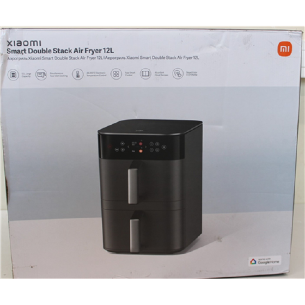 SALE OUT. Xiaomi Dual Zone Air Fryer 12L EU , Xiaomi Smart Double Stack Air Fryer 12L , Power 2800 W , Capacity 12 L , Black , UNPACKED, SCRATCHED ITEM