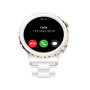 Huawei WATCH GT 3 Pro (43 mm) Smart watch GPS (satellite) AMOLED Touchscreen Activity monitoring 24/7 Waterproof Bluetooth Dustproof, Waterproof White Ceramic Case with White Ceramic Strap, Frigga-B19T
