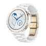 Huawei WATCH GT 3 Pro (43 mm) Smart watch GPS (satellite) AMOLED Touchscreen Activity monitoring 24/7 Waterproof Bluetooth Dustproof, Waterproof White Ceramic Case with White Ceramic Strap, Frigga-B19T