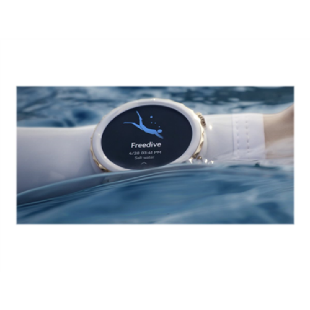 Huawei WATCH GT 3 Pro (43 mm) Smart watch GPS (satellite) AMOLED Touchscreen Activity monitoring 24/7 Waterproof Bluetooth Dustproof, Waterproof White Ceramic Case with White Ceramic Strap, Frigga-B19T