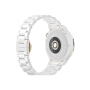 Huawei WATCH GT 3 Pro (43 mm) Smart watch GPS (satellite) AMOLED Touchscreen Activity monitoring 24/7 Waterproof Bluetooth Dustproof, Waterproof White Ceramic Case with White Ceramic Strap, Frigga-B19T