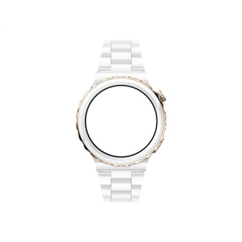 Huawei WATCH GT 3 Pro (43 mm) Smart watch GPS (satellite) AMOLED Touchscreen Activity monitoring 24/7 Waterproof Bluetooth Dustproof, Waterproof White Ceramic Case with White Ceramic Strap, Frigga-B19T