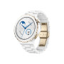 Huawei WATCH GT 3 Pro (43 mm) Smart watch GPS (satellite) AMOLED Touchscreen Activity monitoring 24/7 Waterproof Bluetooth Dustproof, Waterproof White Ceramic Case with White Ceramic Strap, Frigga-B19T